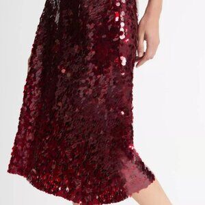 Vince Sequin Ruby Skirt